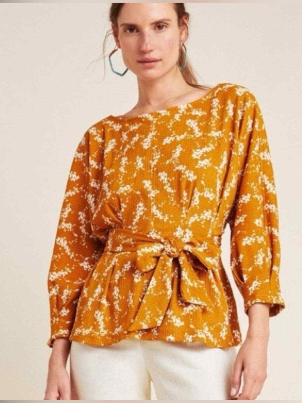NWT Anthropologie women’s Amber Dolman-sleeved blouse. Size Small